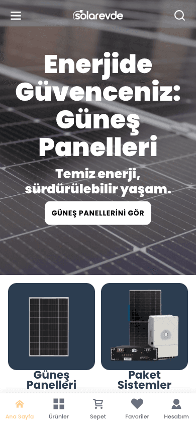 Solar Evde - Mobil