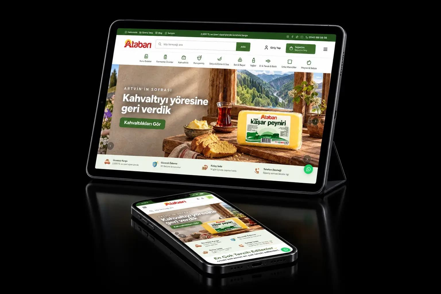 ikas'a taşınan Atabarı mağazası tablette ve telefonda